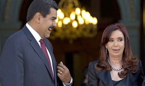 Cristina y Maduro, risas