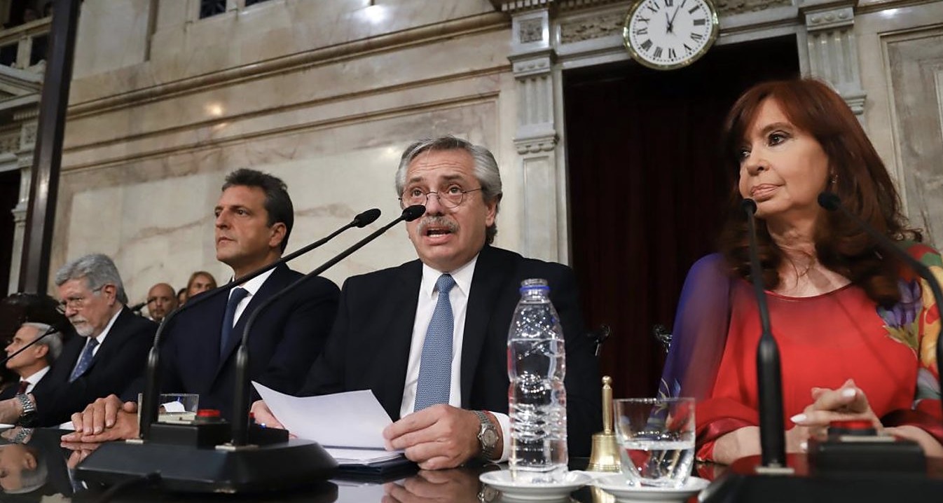Alberto Fernández, Sergio Massa, Cristina Kirchner