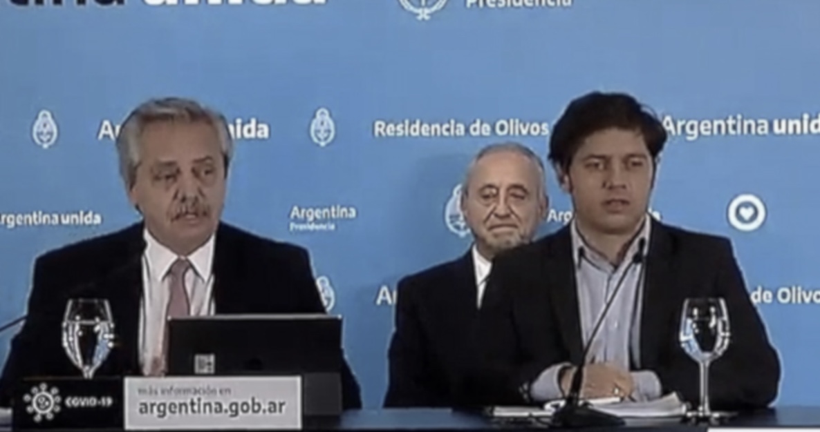 Alberto Fernández, Pedro Cahn, Axel Kicillof