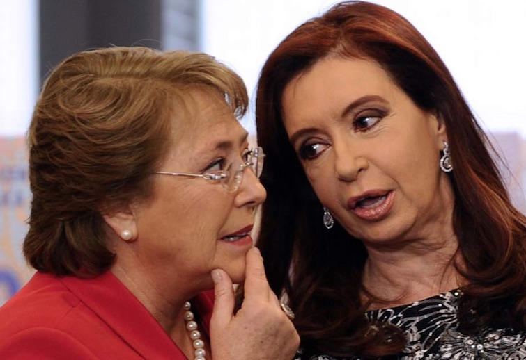Bachelet y Kirchner