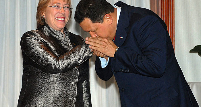 Bachelet y Chávez