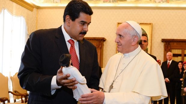 Francisco y Nicolás Maduro
