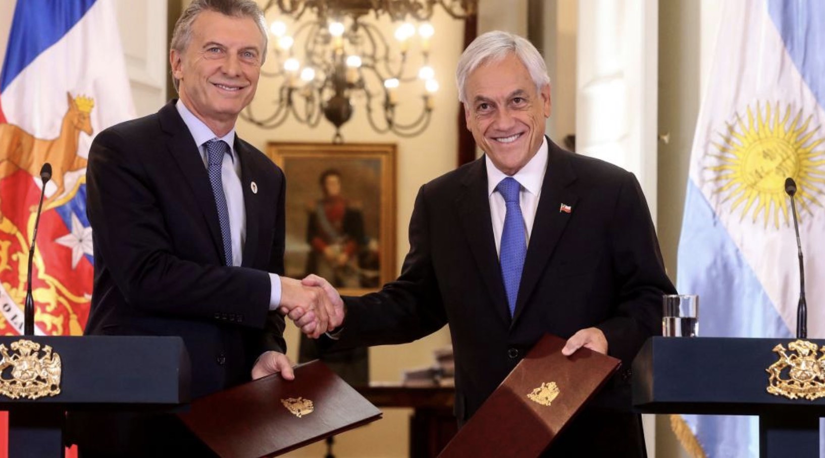 Sebastián Piñera y Mauricio Macri, Economía chilena