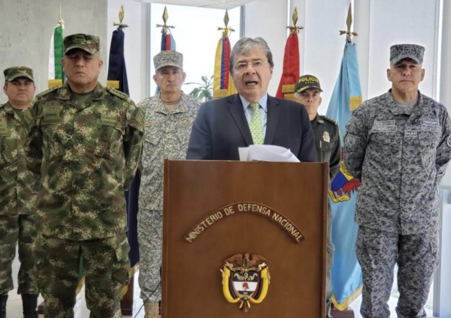 Coronavirus y fuerzas armadas, Colombia