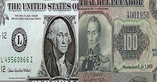 Ecuador, dólar, moneda