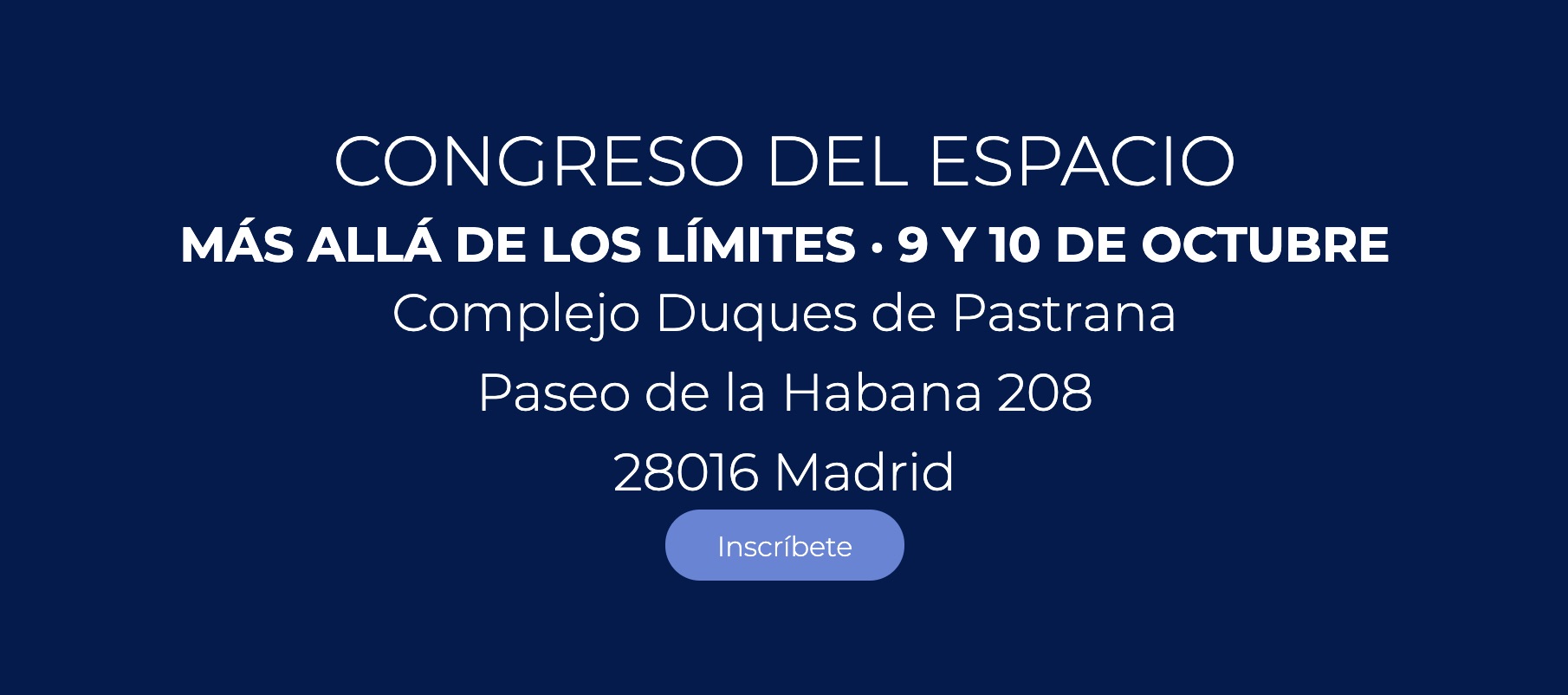 Congreso del Espacio, Madrid, España