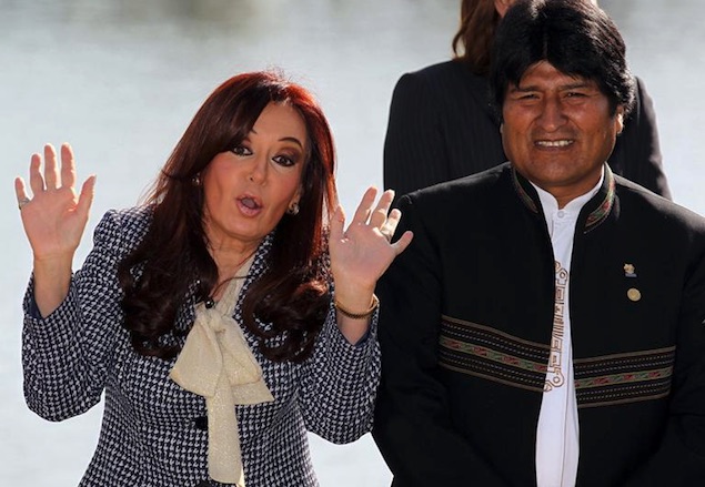 Evo Morales, Corrupción, Cristina Kirchner