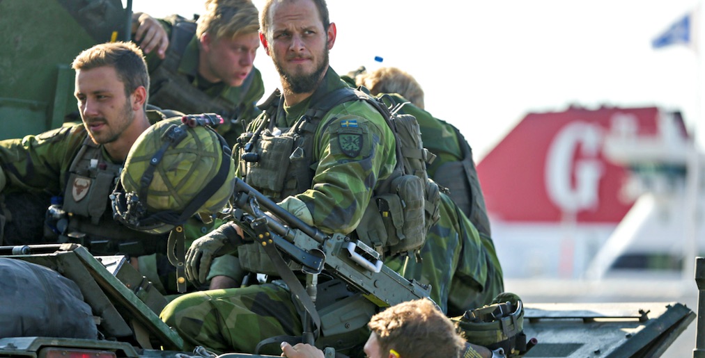 Gotland, soldados suecos