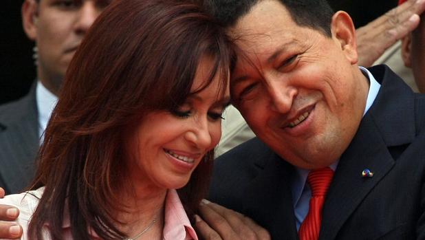 Hugo Chávez y Cristina Kirchner
