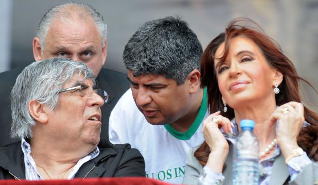Hugo Moyano, Pablo Moyano, Cristina Kirchner