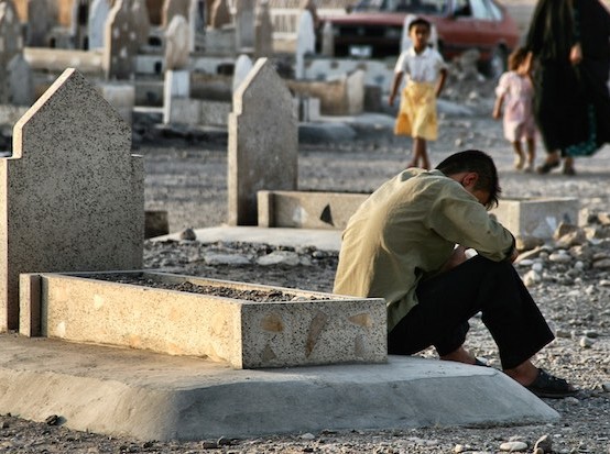 Irak, cementerio en Kirkuk