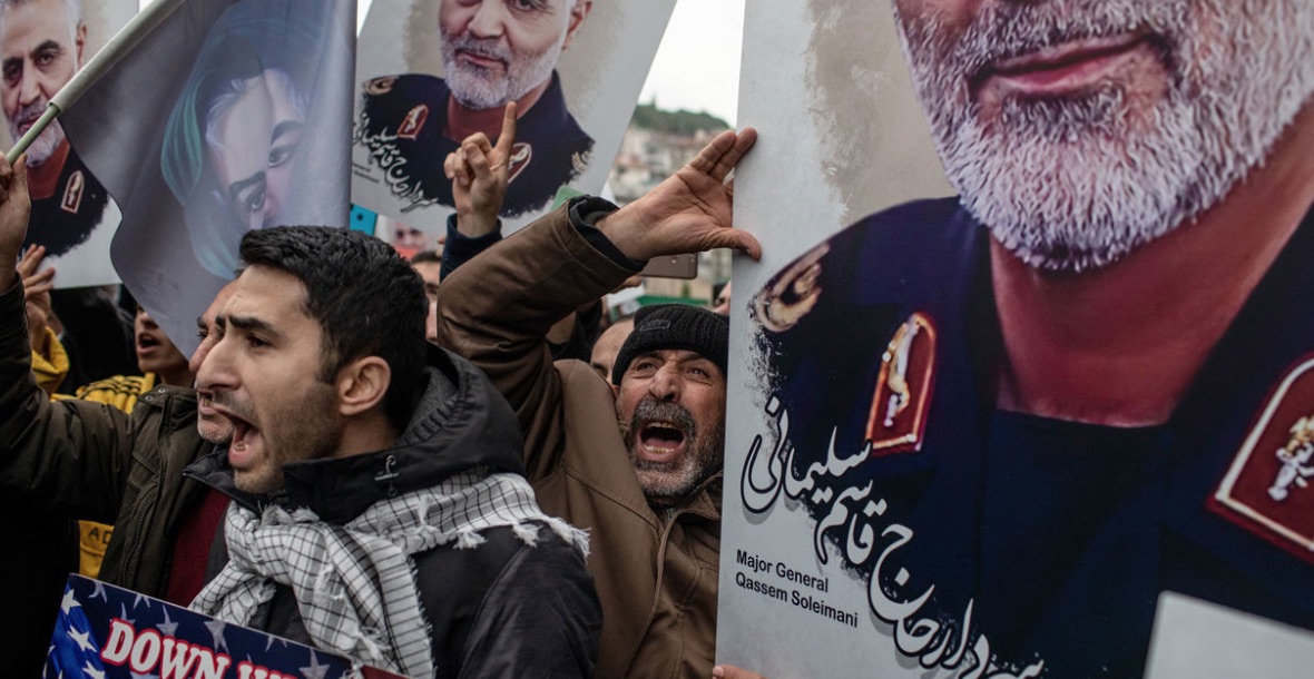 Irán, Manifestaciones, Soleimani