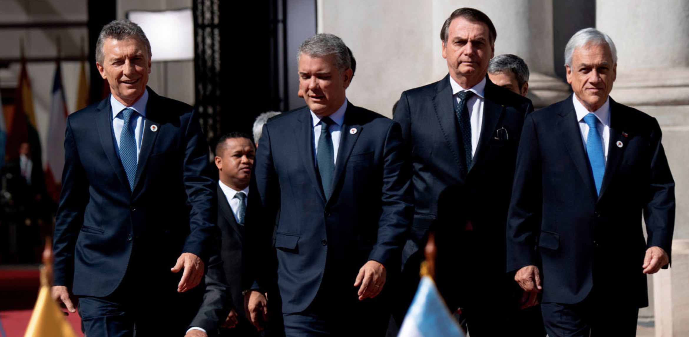 Presidentes de América del Sur, Macri, Bolsonaro, Duque, Piñera