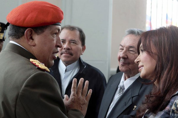 Chavismo, Chávez, Ortega, Cristina Kirchner, Raúl Castro