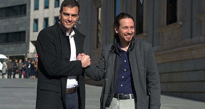 Pedro Sánchez, Pablo Iglesias, Podemos