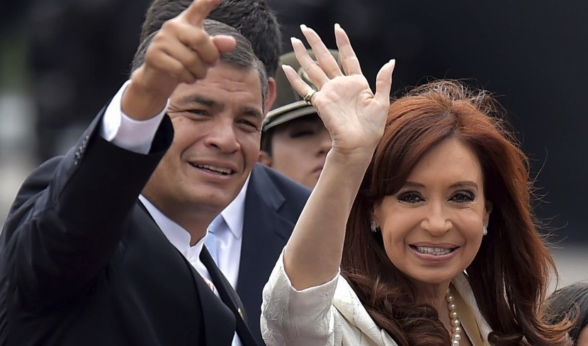 Rafael Correa, orden de captura, Cristina Kirchner