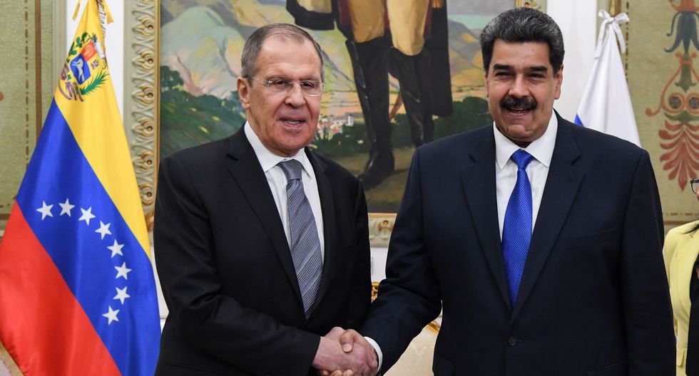 Sergey Lavrov y Nicolás Maduro