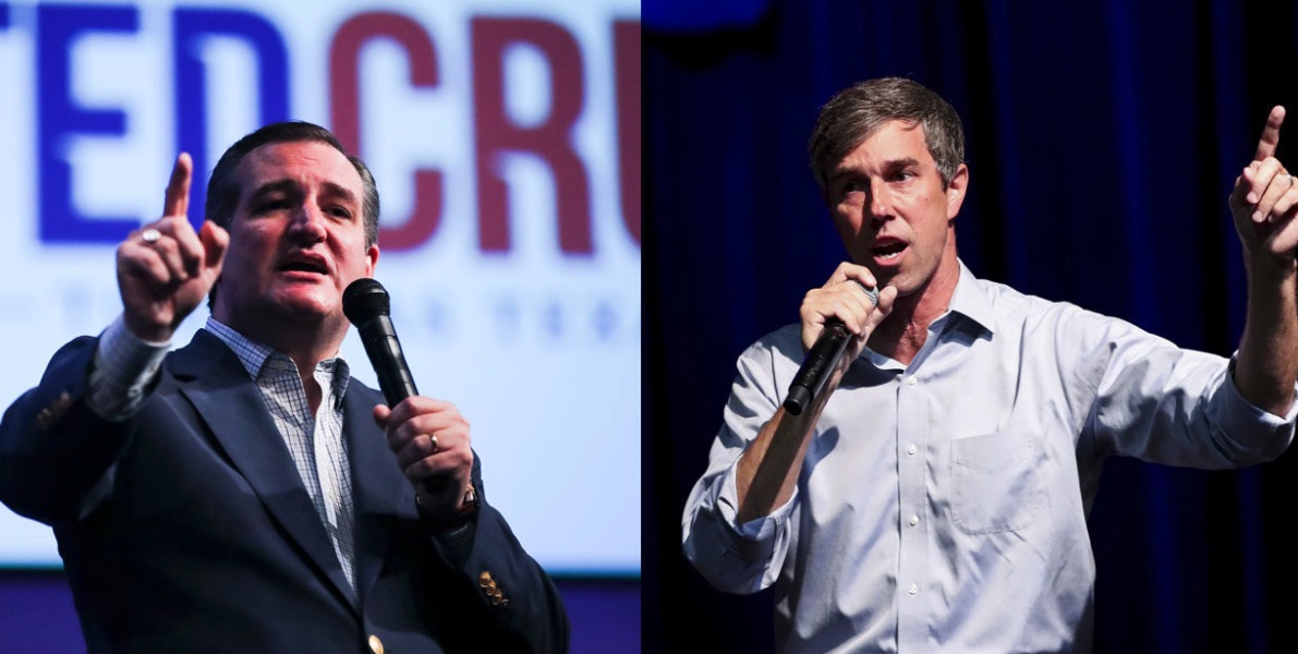 Beto O'Rourke y Ted Cruz