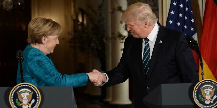 Trump, Merkel