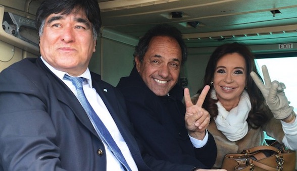 Scioli, Zannini, Cristina Kirchner