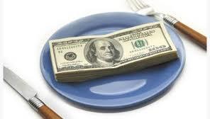 Dólar en el plato