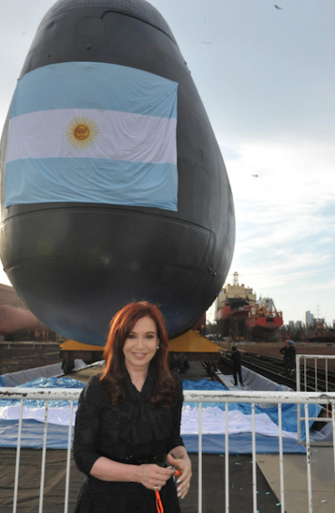 ARA San Juan, Cristina Fernández de Kirchner