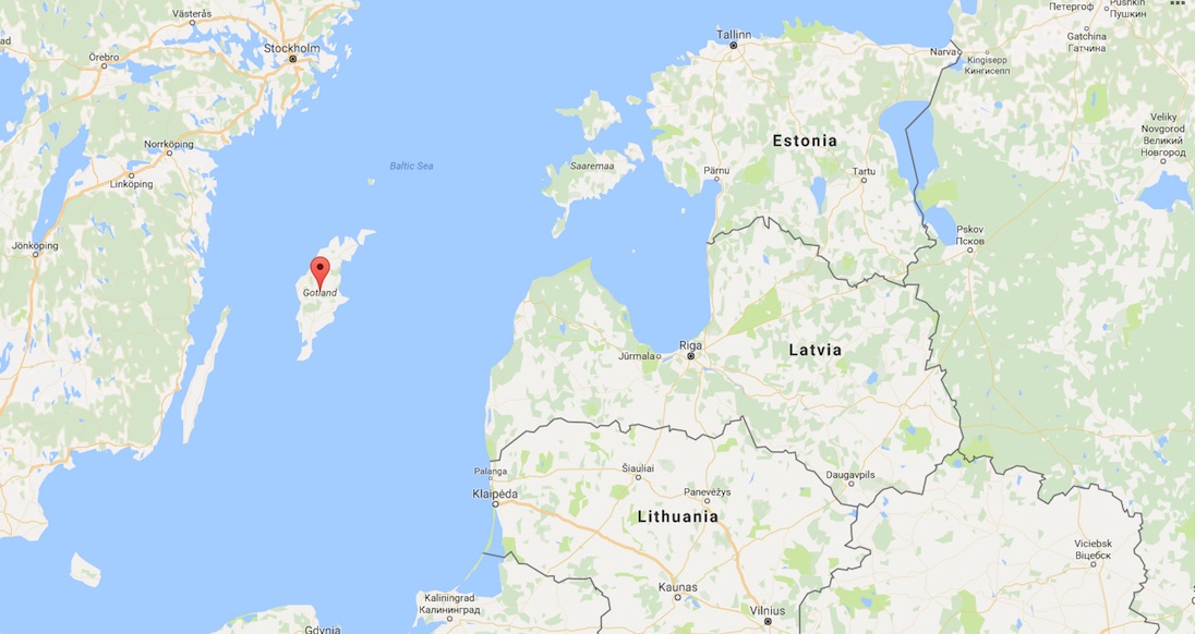 Gotland, mapa