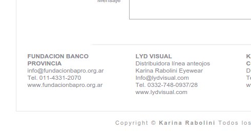 Contacto web Fundación BaPro, Karina Rabolini
