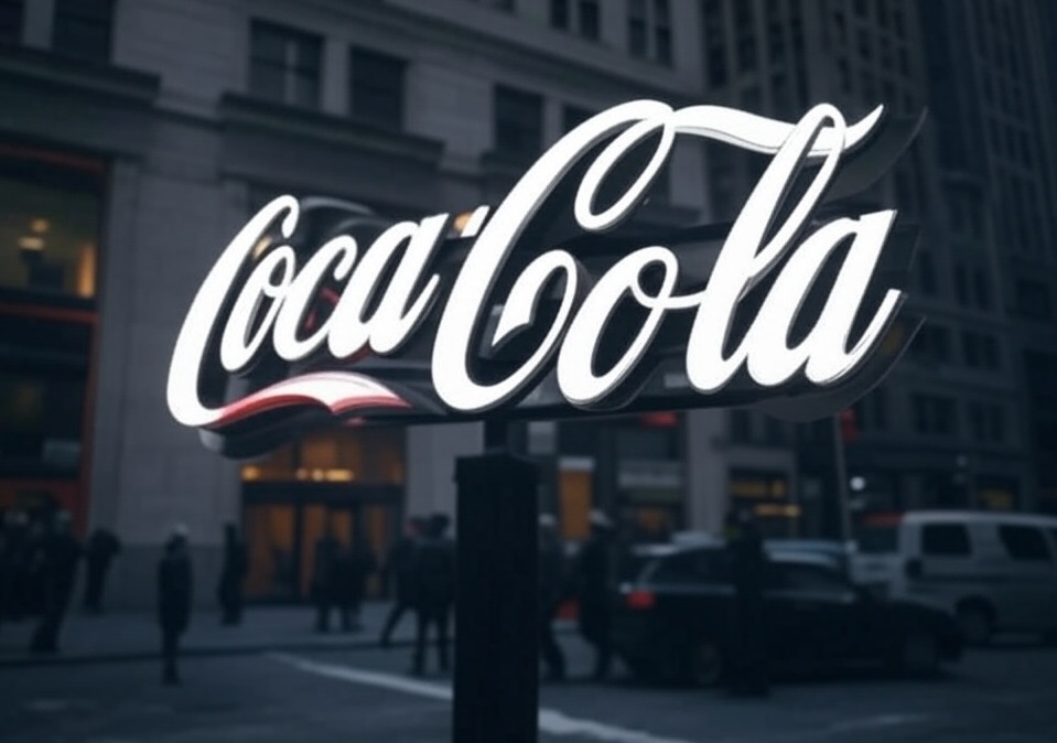 Coca Cola logo, Wall Street, Acción de Coca Cola, Eric Nesich