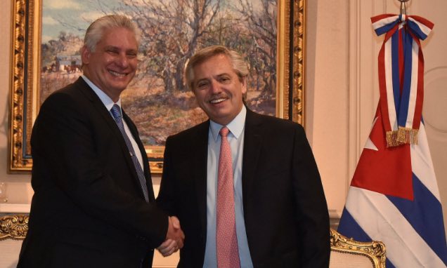 Alberto Fernández y Miguel Díaz-Canel, Genocidio cubano, Dictadura, La Habana