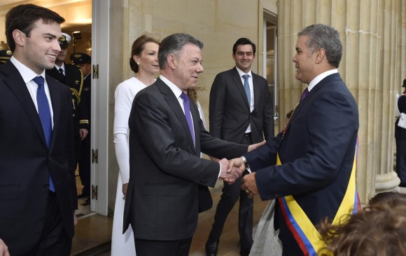 Iván Duque y Juan Manuel Santos