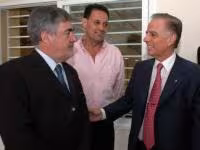 Mario Das Neves y Alejandro Bulgheroni, presidente de Pan American Energy