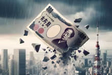 Yen japonés, Crisis monetaria en Japón