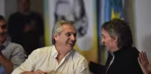Máximo Kirchner y Alberto Fernández