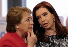 Michelle Bachelet y Cristina Kirchner