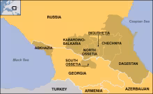 Cáucaso Norte, mapa