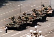 China: el hombre del tanque