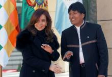 Cristina Fernández, Evo Morales