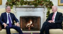 Guillermo Lasso y Joe Biden en la Casa Blanca, Ecuador, Washington, Quito