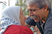Hebe Pastor de Bonafini y Aníbal Fernández