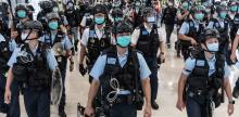 Hong Kong, Policías en metro, Represión, Derechos Humanos, Taiwan