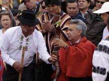 Lenín Moreno, Ritual, Ecuador