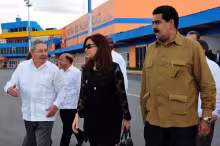 Cristina Kirchner, Nicolás Maduro, Raúl Castro