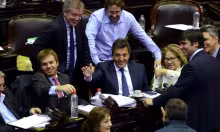 Sergio Massa, Nicolás Massot, Emilio Monzó, Diego Bossio