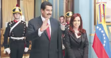 Cristina Kirchner y Nicolás Maduro