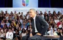 El presidente de EE.UU., Barack Obama, en canal Univision