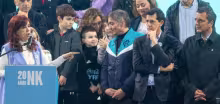Acto del Frente de Todos en Plaza de Mayo, CFK, Eduardo Wado de Pedro, Sergio Massa