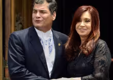 Rafael Correa y Cristina Fernández Wilhelm de Kirchner