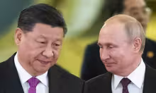 Xi Jinping y Vladimir Putin, Estados Unidos versus Rusia y China