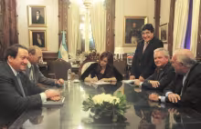 Zaffaroni, Cristina Kirchner, Zannini, Federico Pinedo, Ricardo Gil Lavedra